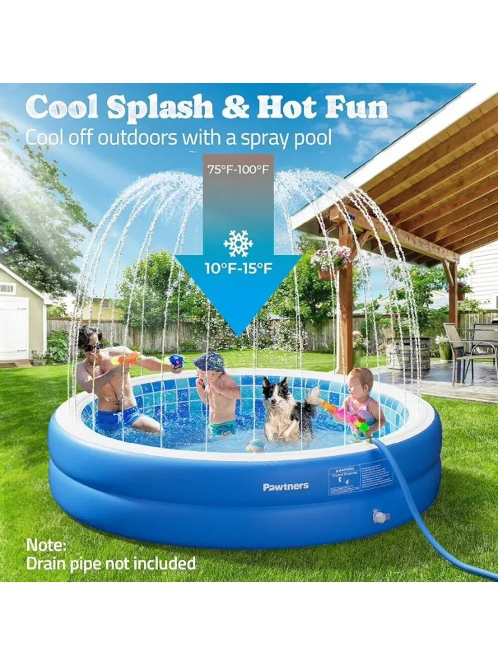 Inflatable Pool Kids Splash Pad 64